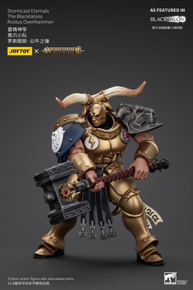 Warhammer Age of Sigmar Actionfigur Stormcast Eternals The Blacktalons Rostus Oxen hammer 20 cm - Versand: 5-7 Tage nach Bestellung