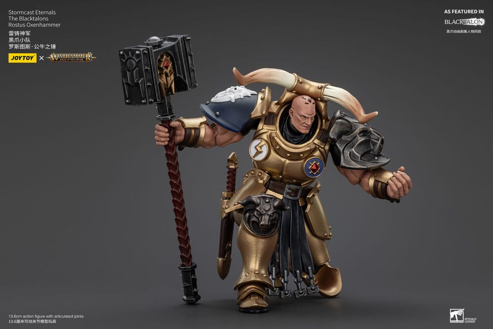 Warhammer Age of Sigmar Actionfigur Stormcast Eternals The Blacktalons Rostus Oxen hammer 20 cm - Versand: 5-7 Tage nach Bestellung