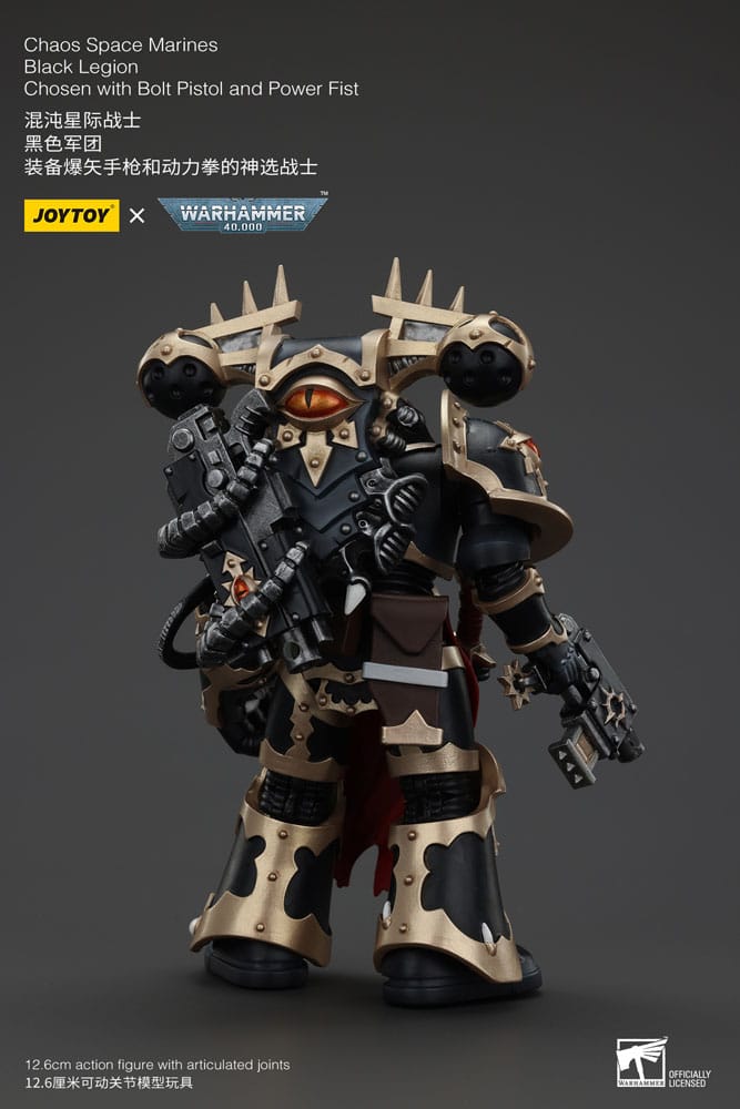 Warhammer 40k Actionfigur Chaos Space Marines Black Legion Chosen with Bolt Pistol and Power Fist 20 cm - Versand: 5-7 Tage nach Bestellung