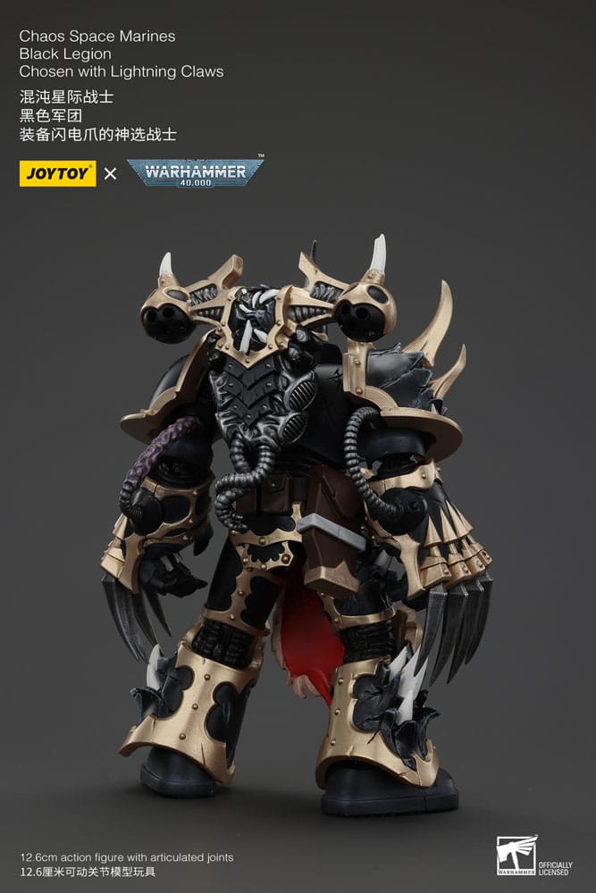 Warhammer 40k Actionfigur Chaos Space Marines Black Legion Chosen with Lightning Claws 20 cm - Versand: 5-7 Tage nach Bestellung