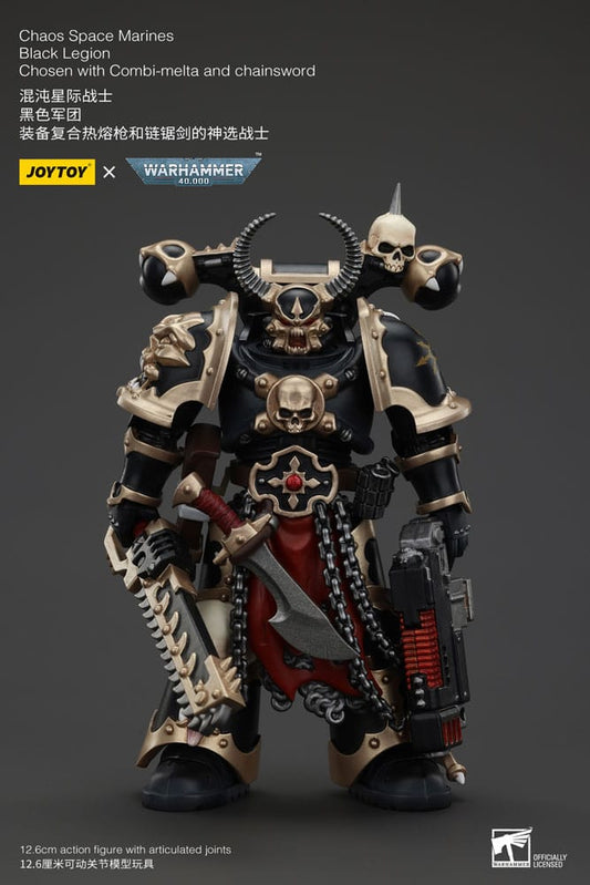 Warhammer 40k Actionfigur Chaos Space Marines Black Legion Chosen with Combi-melta and chainsword 20 cm - Versand: 5-7 Tage nach Bestellung