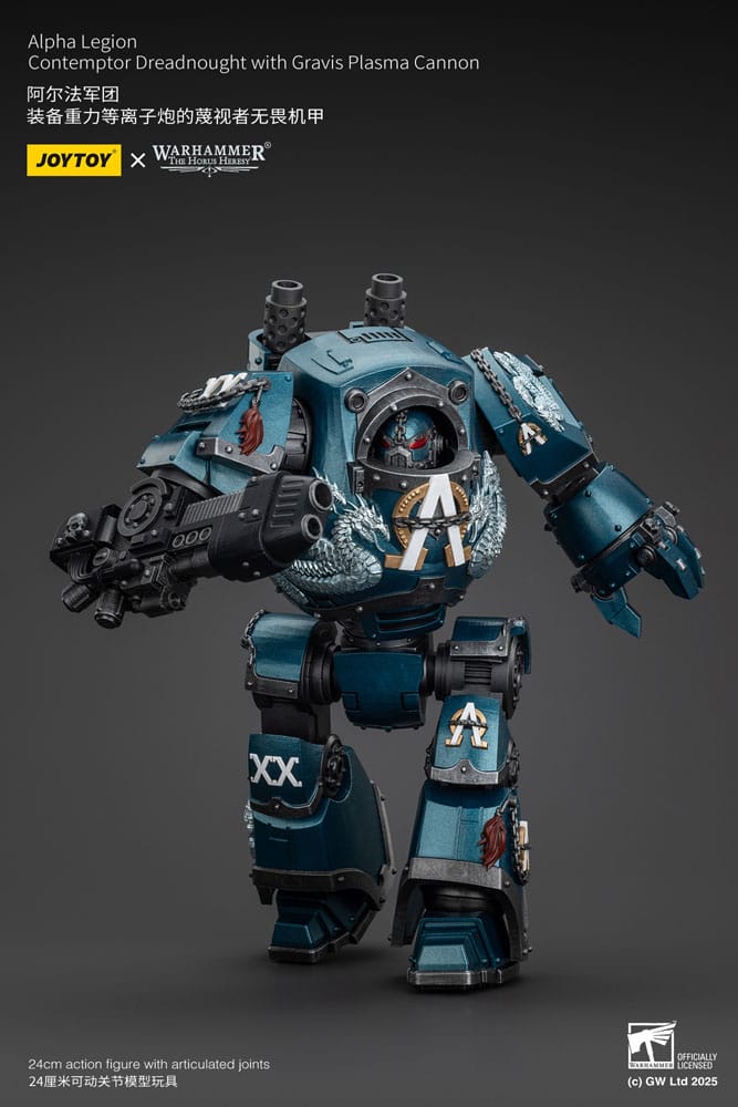 Warhammer The Horus Heresy Actionfigur Alpha Legion Contemptor Dreadnought with Gravis Plasma Cannon 25 cm - Preorder - ETA: 25.09.2025
