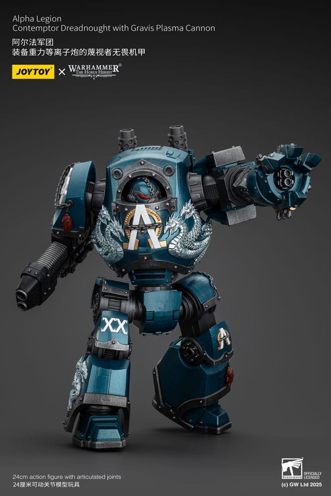 Warhammer The Horus Heresy Actionfigur Alpha Legion Contemptor Dreadnought with Gravis Plasma Cannon 25 cm - Preorder - ETA: 25.09.2025