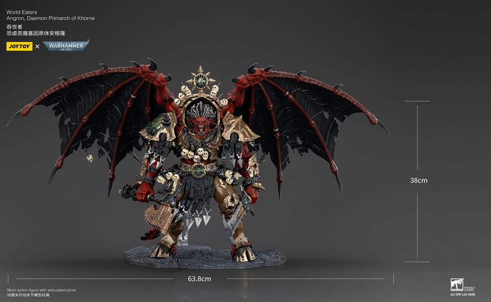 Warhammer 40k Actionfigur World Eaters Angron Daemon Primarch of Khorne 48 cm - Preorder - ETA: 07.11.2025