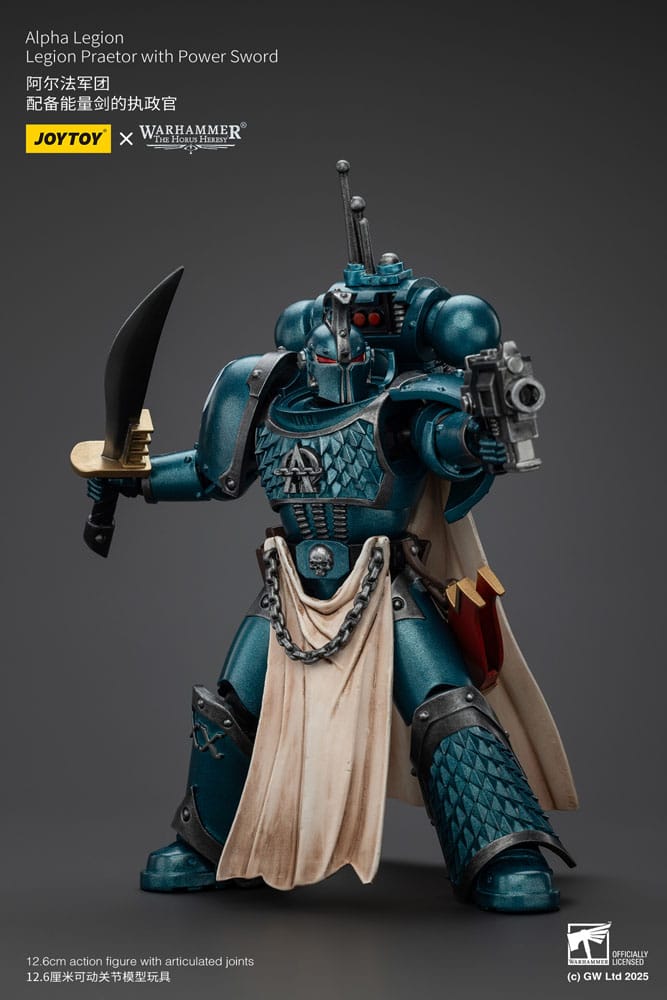 Warhammer The Horus Heresy Actionfigur Alpha Legion Praetor with Power Sword 20 cm - Preorder - ETA: 08.09.2025