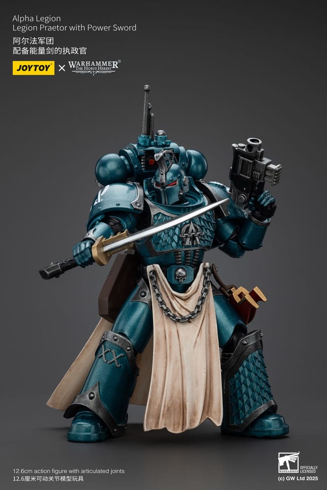 Warhammer The Horus Heresy Actionfigur Alpha Legion Praetor with Power Sword 20 cm - Preorder - ETA: 08.09.2025