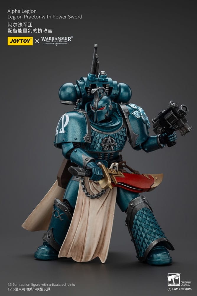 Warhammer The Horus Heresy Actionfigur Alpha Legion Praetor with Power Sword 20 cm - Preorder - ETA: 08.09.2025
