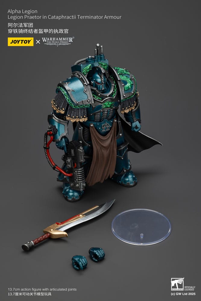 Warhammer The Horus Heresy Actionfigur Alpha Legion Legion Praetor in Cataphractii Terminator Armour 18 cm - Preorder - ETA: 10.01.2026