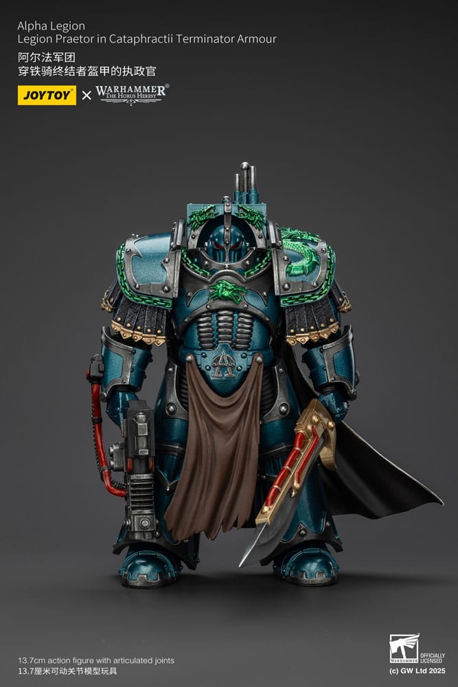 Warhammer The Horus Heresy Actionfigur Alpha Legion Legion Praetor in Cataphractii Terminator Armour 18 cm - Preorder - ETA: 10.01.2026