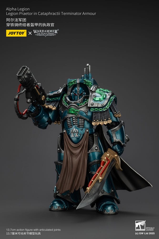 Warhammer The Horus Heresy Actionfigur Alpha Legion Legion Praetor in Cataphractii Terminator Armour 18 cm - Preorder - ETA: 10.01.2026