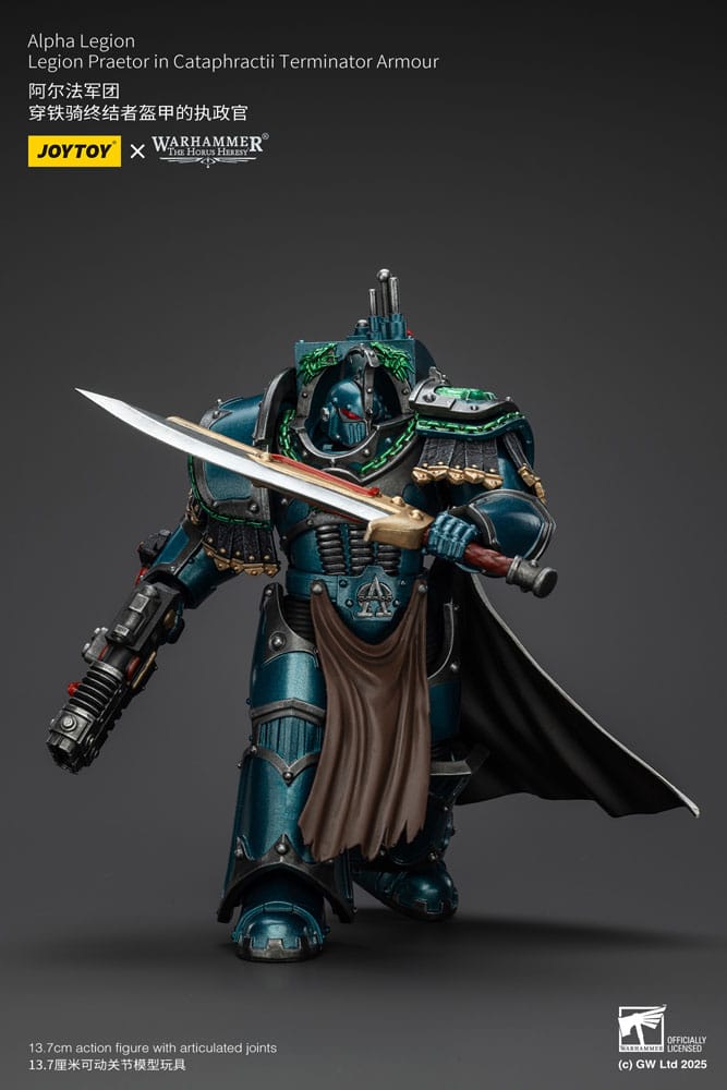Warhammer The Horus Heresy Actionfigur Alpha Legion Legion Praetor in Cataphractii Terminator Armour 18 cm - Preorder - ETA: 10.01.2026
