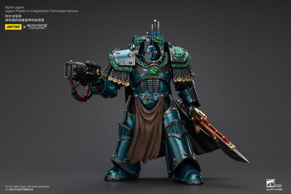 Warhammer The Horus Heresy Actionfigur Alpha Legion Legion Praetor in Cataphractii Terminator Armour 18 cm - Preorder - ETA: 10.01.2026
