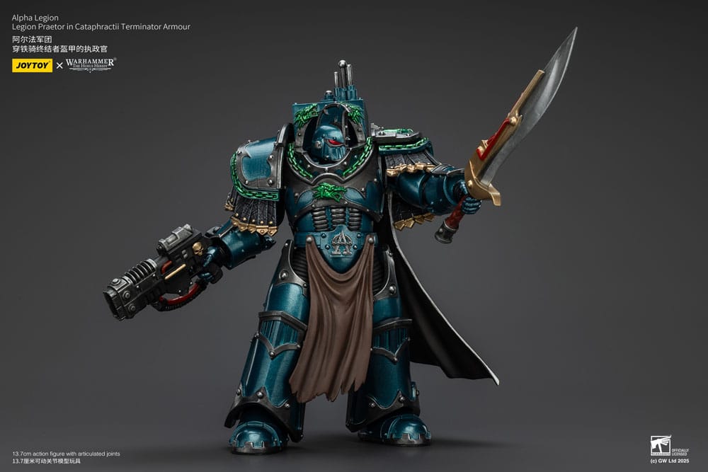 Warhammer The Horus Heresy Actionfigur Alpha Legion Legion Praetor in Cataphractii Terminator Armour 18 cm - Preorder - ETA: 10.01.2026