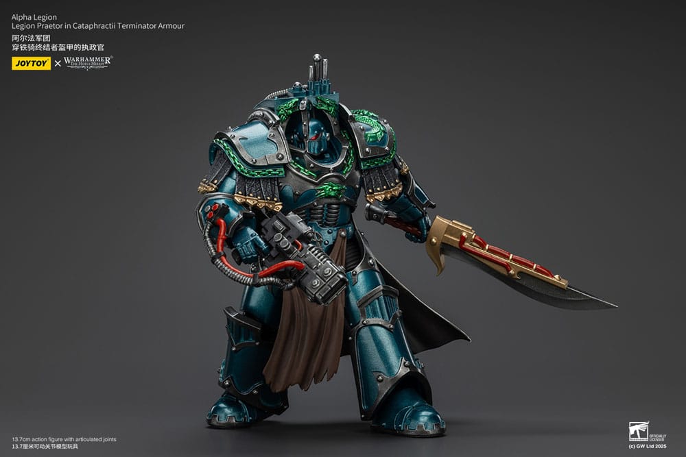 Warhammer The Horus Heresy Actionfigur Alpha Legion Legion Praetor in Cataphractii Terminator Armour 18 cm - Preorder - ETA: 10.01.2026