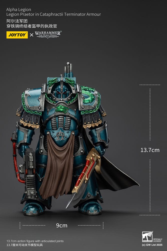 Warhammer The Horus Heresy Actionfigur Alpha Legion Legion Praetor in Cataphractii Terminator Armour 18 cm - Preorder - ETA: 10.01.2026