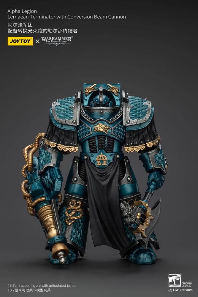 Warhammer The Horus Heresy Actionfigur Alpha Legion Lernaean Terminator with Conversion Beam Cannon 20 cm - Preorder - ETA: 08.09.2025