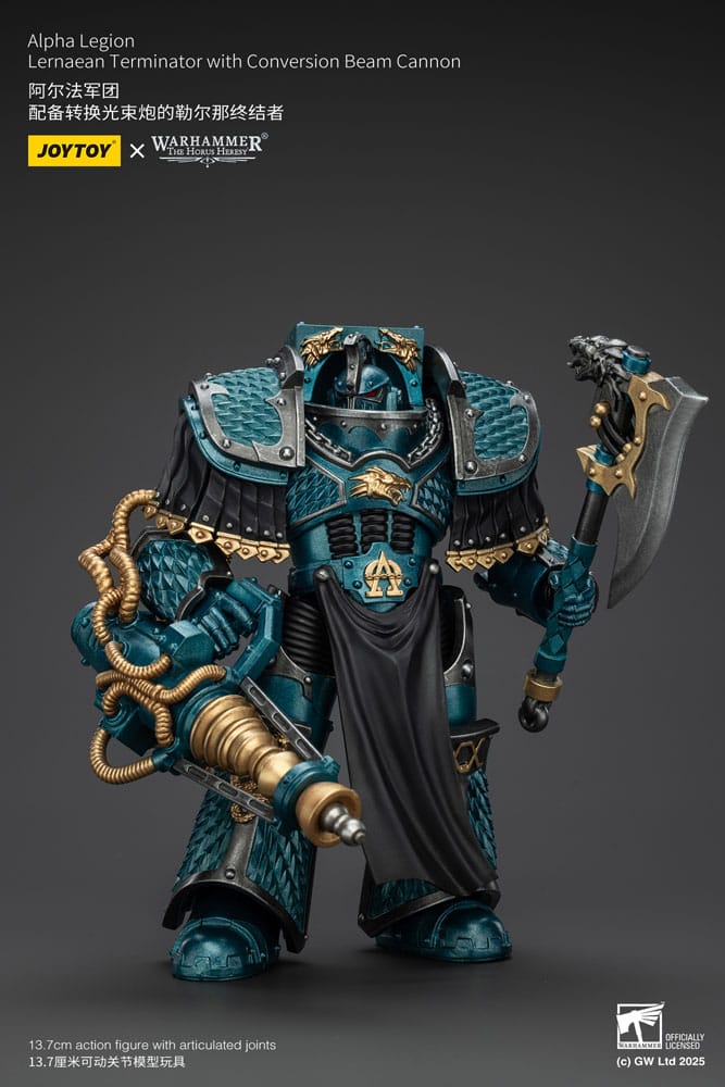Warhammer The Horus Heresy Actionfigur Alpha Legion Lernaean Terminator with Conversion Beam Cannon 20 cm - Preorder - ETA: 08.09.2025