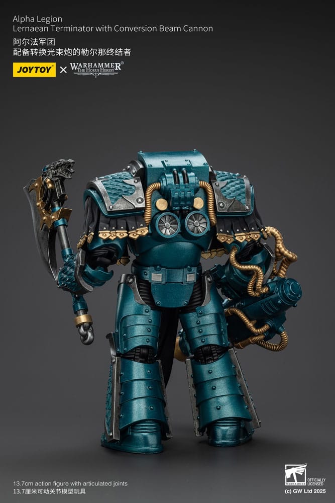 Warhammer The Horus Heresy Actionfigur Alpha Legion Lernaean Terminator with Conversion Beam Cannon 20 cm - Preorder - ETA: 08.09.2025
