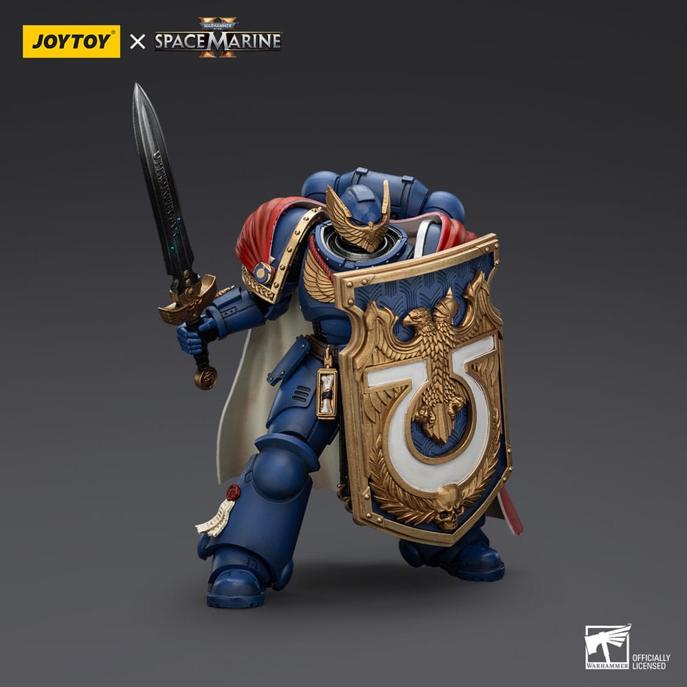 Warhammer 40k Actionfigur Ultramarines Victrix Honour Guardwith Storm Shield And Power Sword 20 cm - Preorder - ETA: 07.11.2025