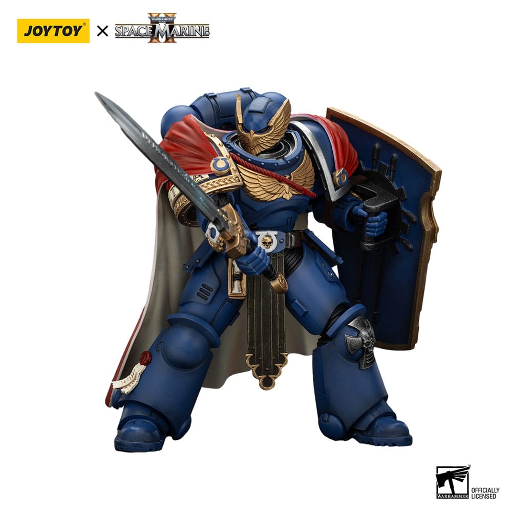 Warhammer 40k Actionfigur Ultramarines Victrix Honour Guardwith Storm Shield And Power Sword 20 cm - Preorder - ETA: 07.11.2025