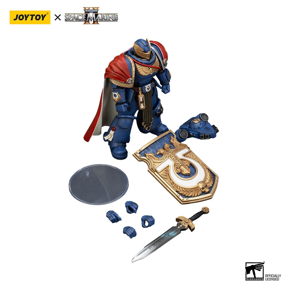 Warhammer 40k Actionfigur Ultramarines Victrix Honour Guardwith Storm Shield And Power Sword 20 cm - Preorder - ETA: 07.11.2025