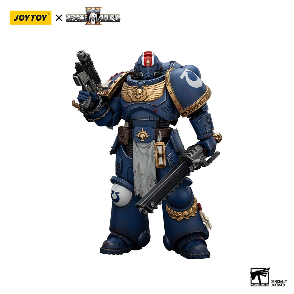 Warhammer 40,000: Space Marine 2 Actionfigur Ultramarines Lieutenant Titus Collectors Edition 13 cm - Preorder - ETA: 07.11.2025