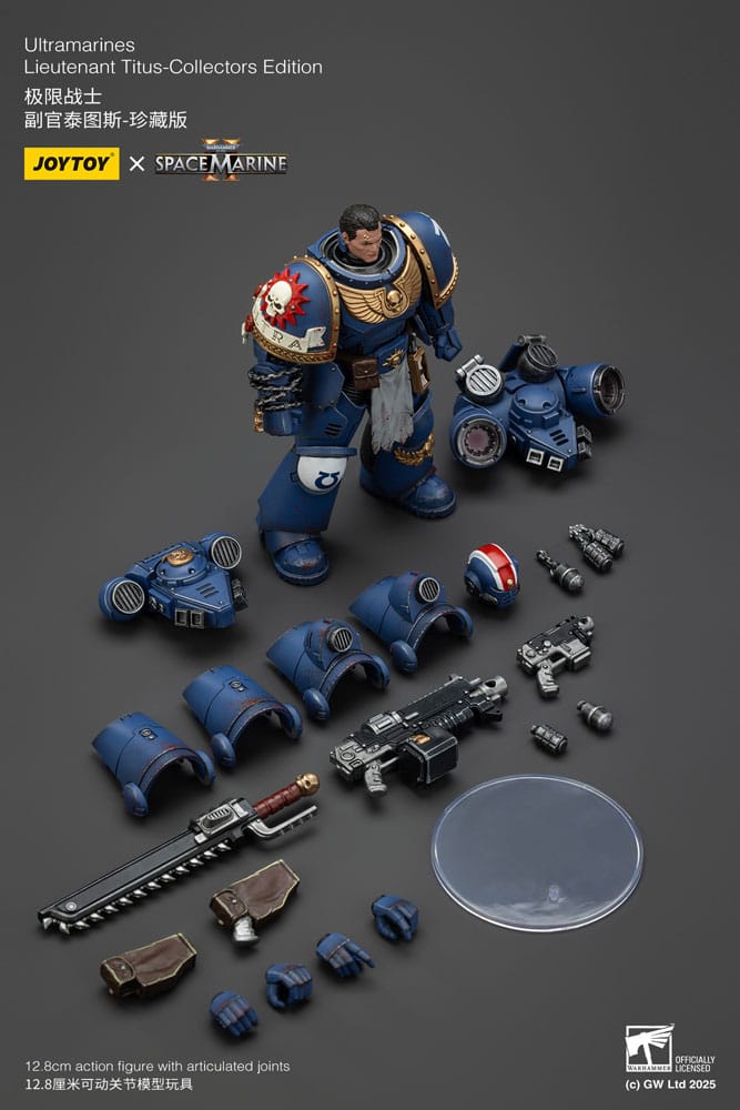 Warhammer 40,000: Space Marine 2 Actionfigur Ultramarines Lieutenant Titus Collectors Edition 13 cm - Preorder - ETA: 07.11.2025