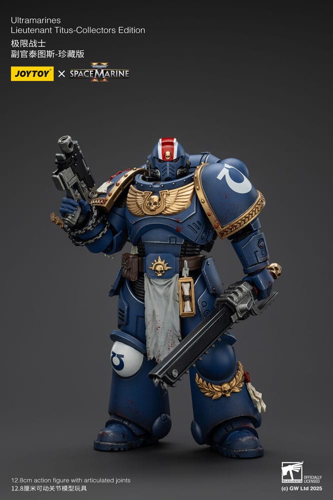 Warhammer 40,000: Space Marine 2 Actionfigur Ultramarines Lieutenant Titus Collectors Edition 13 cm - Preorder - ETA: 07.11.2025