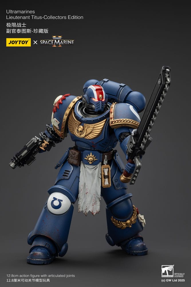 Warhammer 40,000: Space Marine 2 Actionfigur Ultramarines Lieutenant Titus Collectors Edition 13 cm - Preorder - ETA: 07.11.2025