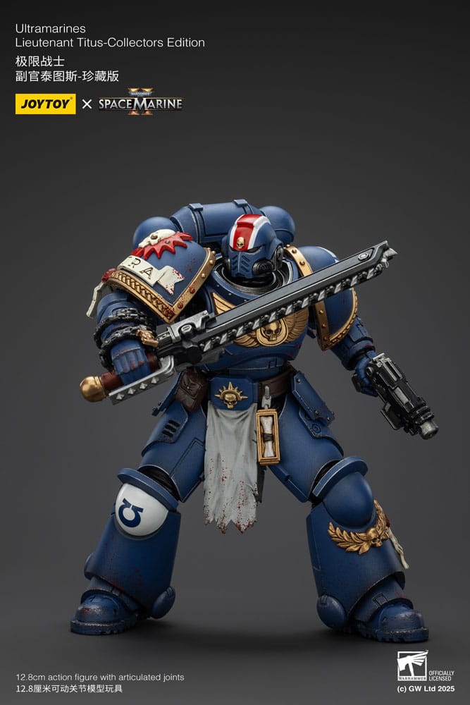 Warhammer 40,000: Space Marine 2 Actionfigur Ultramarines Lieutenant Titus Collectors Edition 13 cm - Preorder - ETA: 07.11.2025