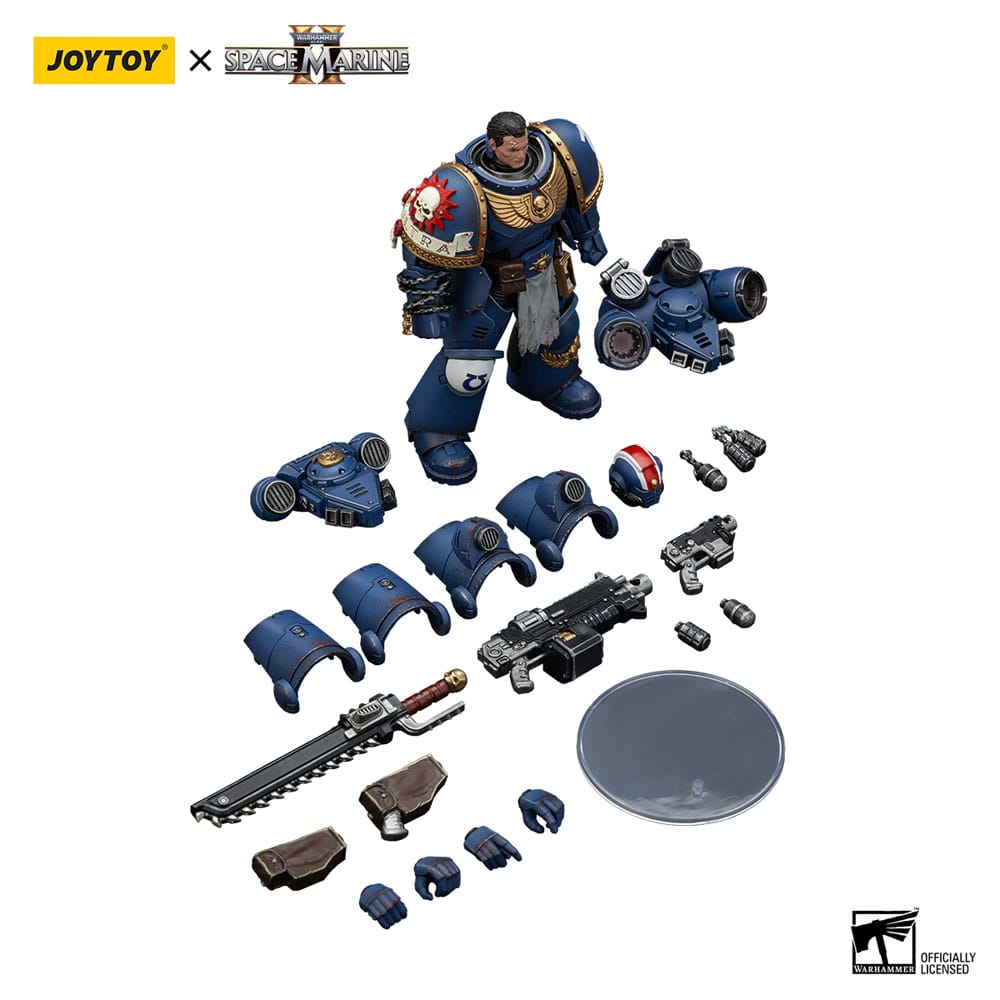 Warhammer 40,000: Space Marine 2 Actionfigur Ultramarines Lieutenant Titus Collectors Edition 13 cm - Preorder - ETA: 07.11.2025