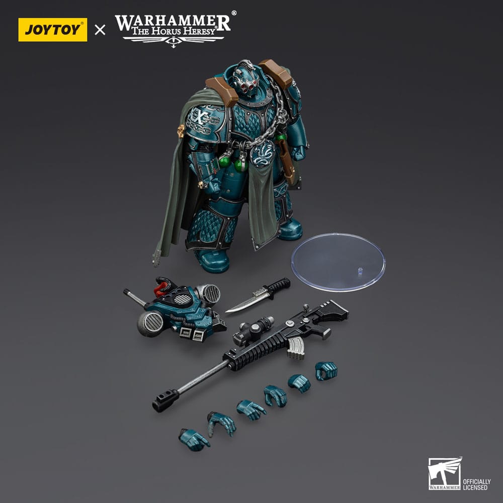 Warhammer The Horus Heresy Actionfigur Alpha Legion Exodus The One who is Many With Sniper Rifle And Power Dagger 20 cm - Preorder - ETA: 25.12.2025