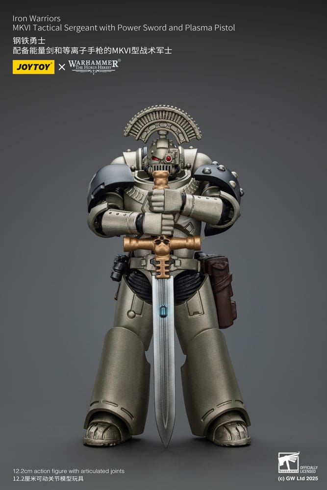 Warhammer The Horus Heresy Actionfigur 1/18 lron Warriors MKVI Tactical Sergeant with Power Sword and Plasma Pistol 12 cm - Preorder - ETA: 26.01.2026
