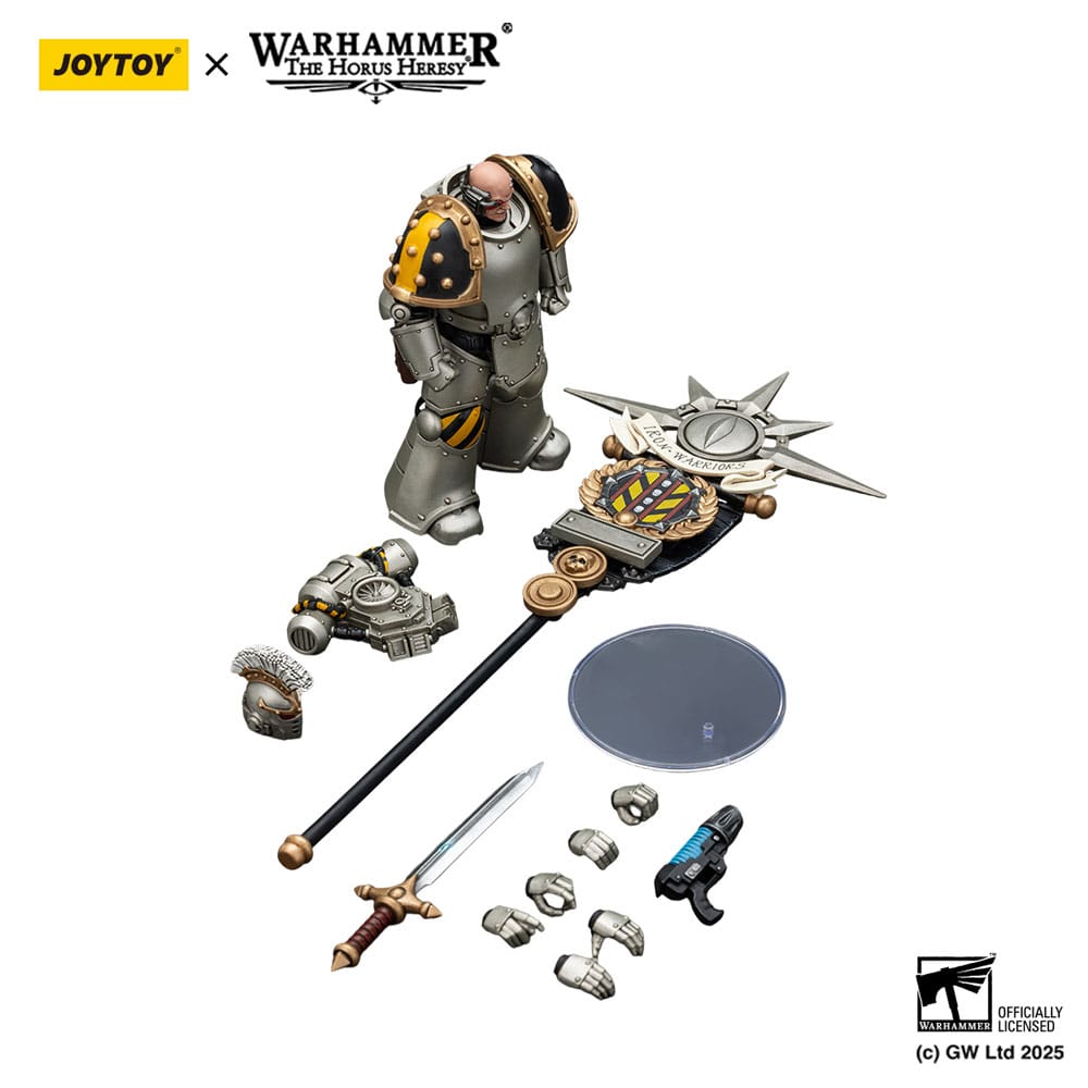 Warhammer The Horus Heresy Actionfigur 1/18 lron Warriors Command Squad Chosen with Legion Standard 12 cm - Preorder - ETA: 26.01.2026
