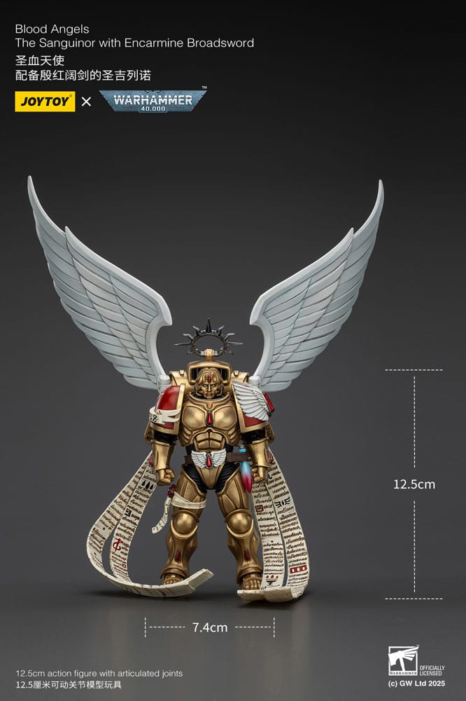 Warhammer 40,000 Actionfigur 1/18 Blood Angels The Sanguinor with Encarmine Broadsword 12 cm - Preorder - ETA: 25.02.2026