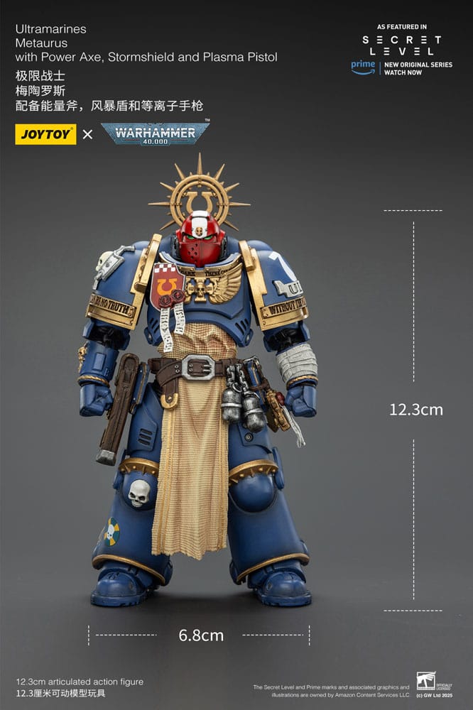 Warhammer 40,000 Actionfigur Ultramarines Metaurus with Power Axe, Stormshield and Plasma Pistol 13 cm - Preorder - ETA: 05.06.2026