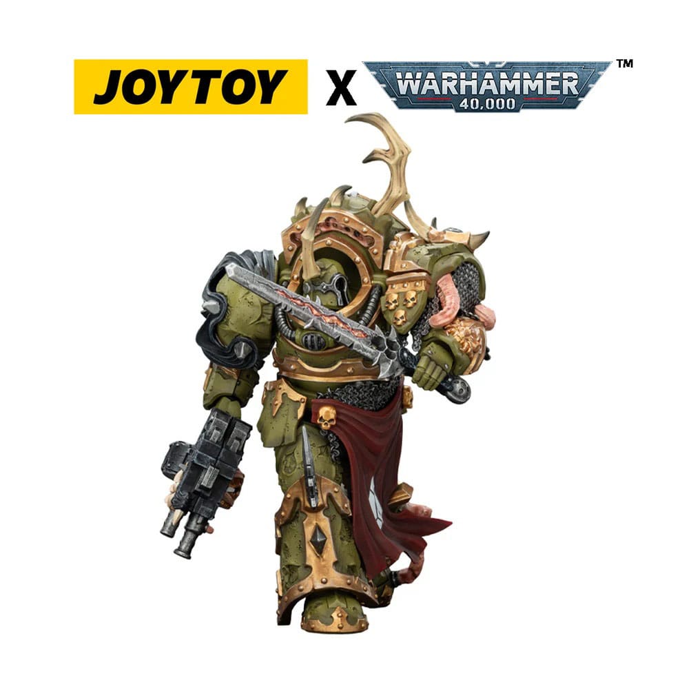 Warhammer 40,000 Actionfigur Death Guard Blightlord Terminator 3 with Combi-bolter and Bubotic Blade 14 cm - Versand: 7 Tage nach Bestellung