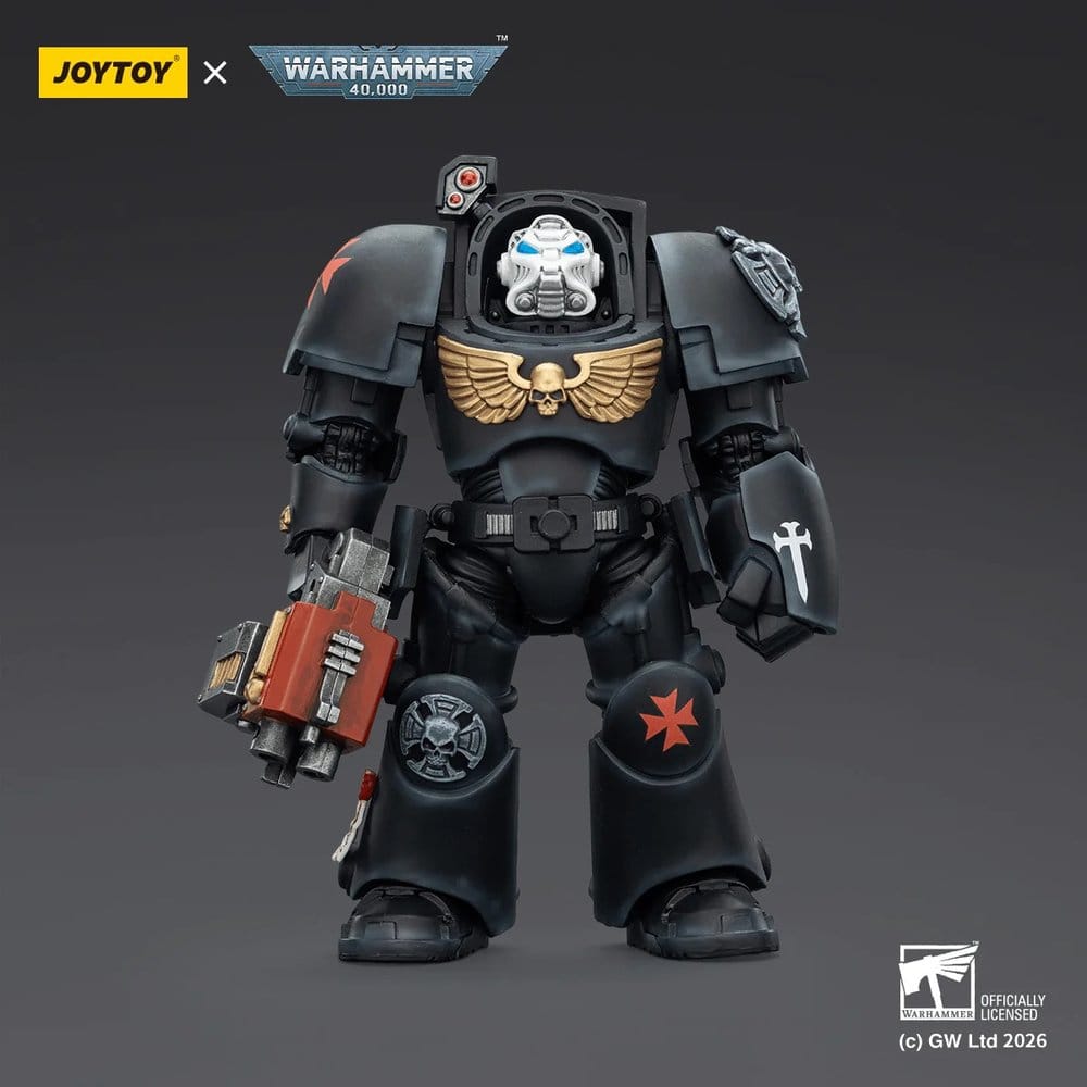 Warhammer 40,000 Actionfigur Black Templars Terminator 2 with Power Fist and Storm Bolter 14 cm - Preorder - ETA: 25.06.2026