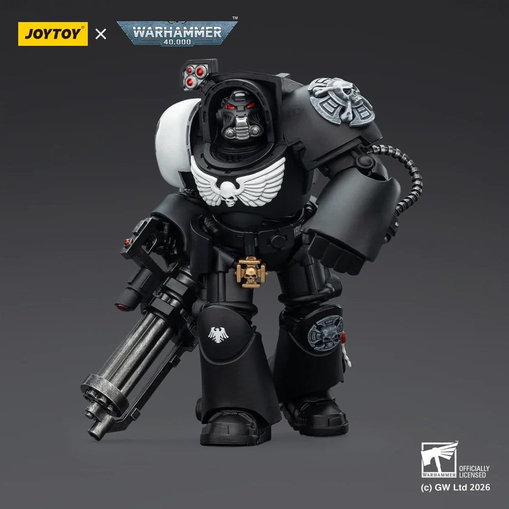 Warhammer 40,000 Actionfigur Raven Guard Terminator 3 with Power Fist and Assault Cannon 14 cm - Preorder - ETA: 16.07.2026