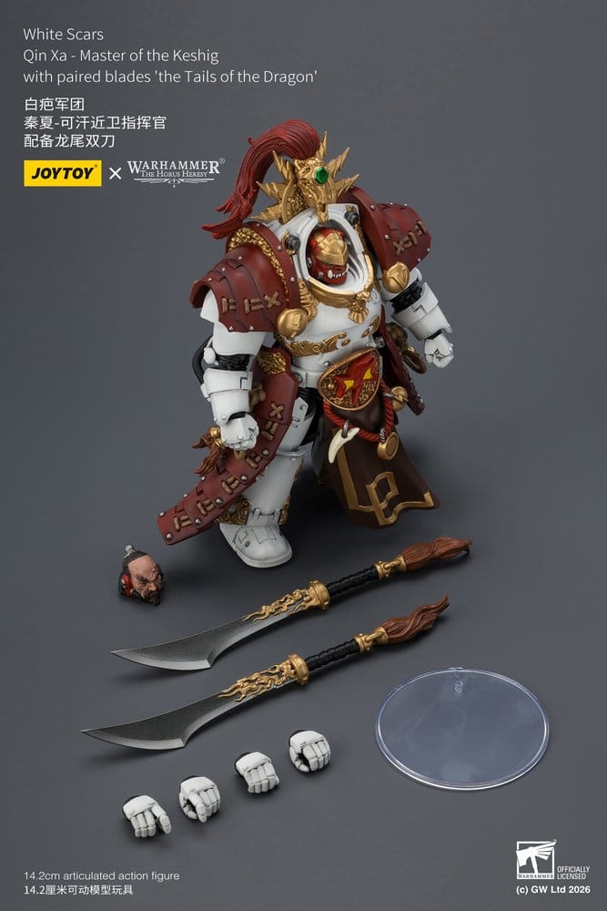 Warhammer The Horus Heresy Actionfigur White Scars Qin Xa - Master of the Keshig 14 cm - Preorder - ETA: 25.09.2026