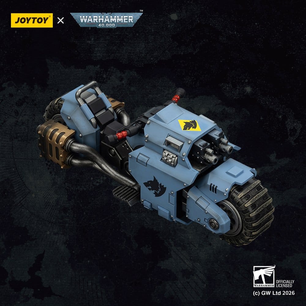 Warhammer 40,000 Raider-pattern Combat Bike Space Wolves with twin-linked bolt rifles 22 cm - Preorder - ETA: 10.08.2026