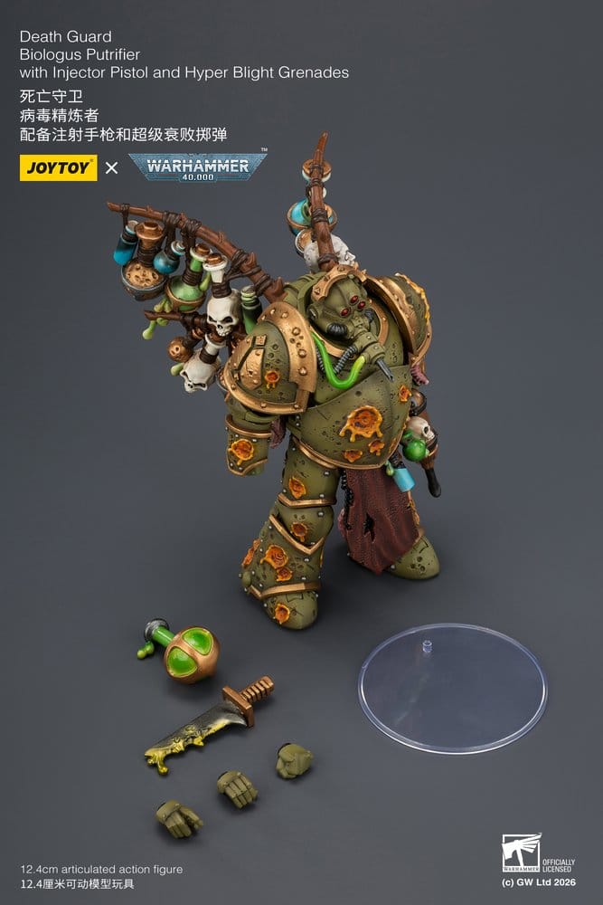 Warhammer 40,000 Actionfigur Death Guard Biologus Putrifier 12 cm - Preorder - ETA: 25.09.2026