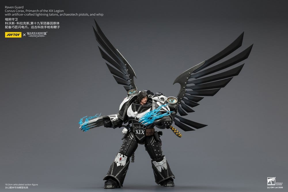Warhammer 40,000 Actionfigur Raven Guard Corvus Corax, Primarch of the XIX Legion 18 cm - Preorder - ETA: 23.10.2026