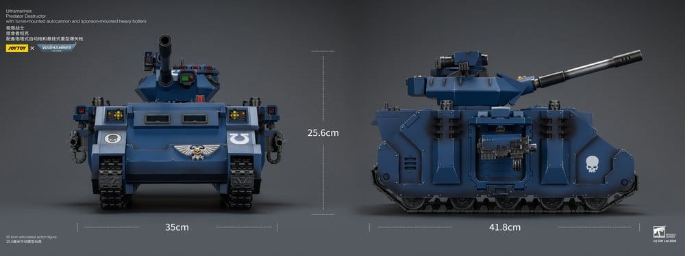 Warhammer 40,000 Fahrzeug Ultramarines Predator Destructor 26 cm - Preorder - ETA: 23.10.2026