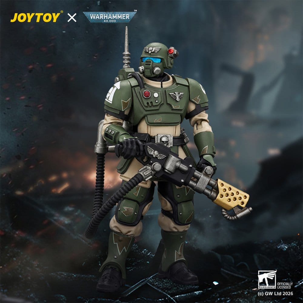 Warhammer Actionfigur Astra Militarum Kasrkin 2 with Flamer - Preorder - ETA: 25.01.2027