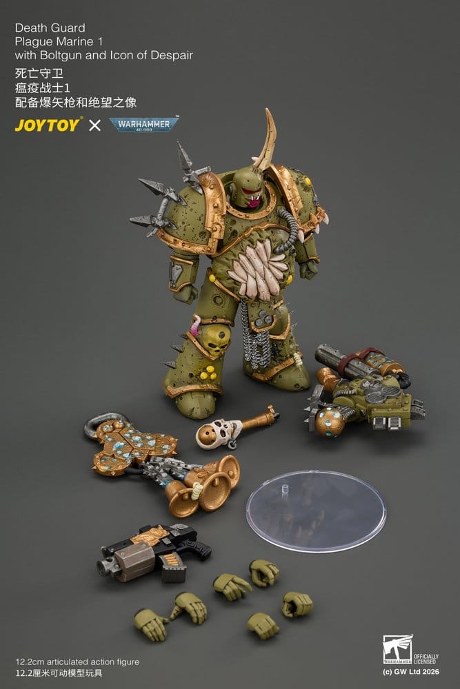 Warhammer Actionfigur Death Guard Plague Marine 1 12 cm - Preorder - ETA: 25.03.2027