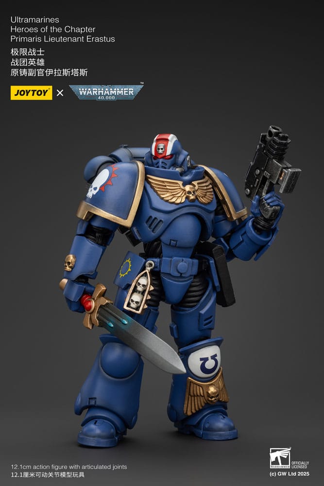Warhammer 40k Actionfigur 1/18 Ultramarines Heroes of the Chapter Primaris Lieutenant Erastus 20 cm - Preorder - ETA: 08.09.2025
