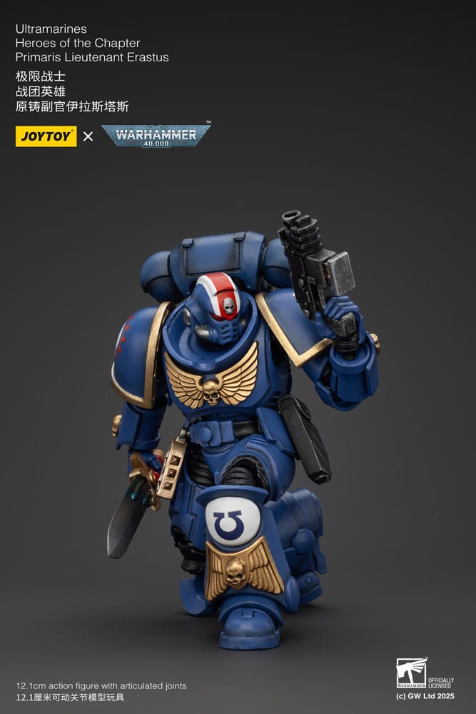Warhammer 40k Actionfigur 1/18 Ultramarines Heroes of the Chapter Primaris Lieutenant Erastus 20 cm - Preorder - ETA: 08.09.2025