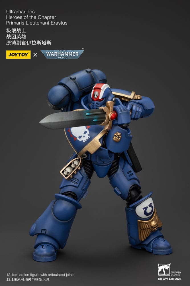 Warhammer 40k Actionfigur 1/18 Ultramarines Heroes of the Chapter Primaris Lieutenant Erastus 20 cm - Preorder - ETA: 08.09.2025