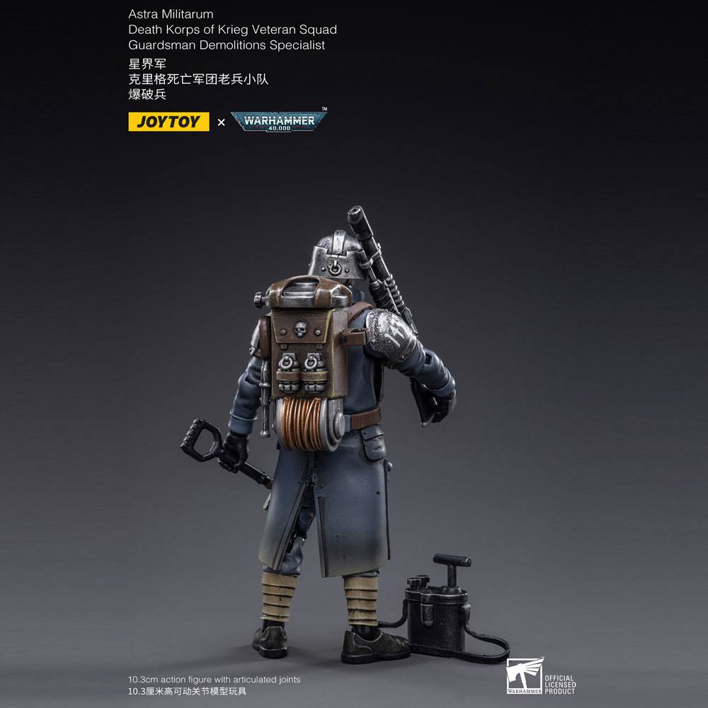 Warhammer 40k Actionfigur 1/18 Death Korps of Krieg Veteran Squad Guardsman Demolitions Specialist 10 cm - Preorder - ETA: 12.12.2025
